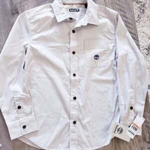 Boys Timberland Button Down Long Sleeve Shirt NWT